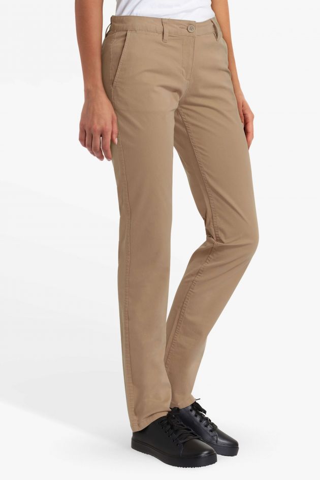 Buy Karl Lagerfeld Women Beige Chino Trousers Online - 877483 | The  Collective